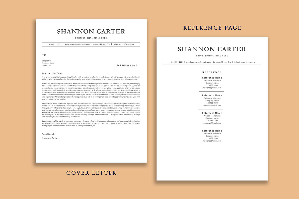 ATS professional resume template, a Resume Template by VictoriousVita (Photo 4 of 7)