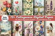 70+ Cottagecore Digital Paper, a Decorative Illustration by HubbaDigitals (Thumbnail 1 of 3)