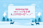 Cuddly Frost Modern Monoline Font, a Handwritten Font by alanwarstd (Thumbnail 5 of 6)