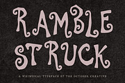 Ramblestruck Bouncy Display Font, a Handwritten Font by The October Creative (Thumbnail 1 of 8)