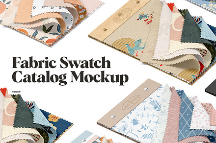 Fabric Swatch Catalog Mockup, a Mockup by rebrandy