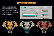 Animals Mascot Icons Vector Set, a Duotone Icon by Vecster (Thumbnail 13 of 17)