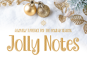 Jolly Notes - Decorative Font, a Sans Serif Font by HipFonts
