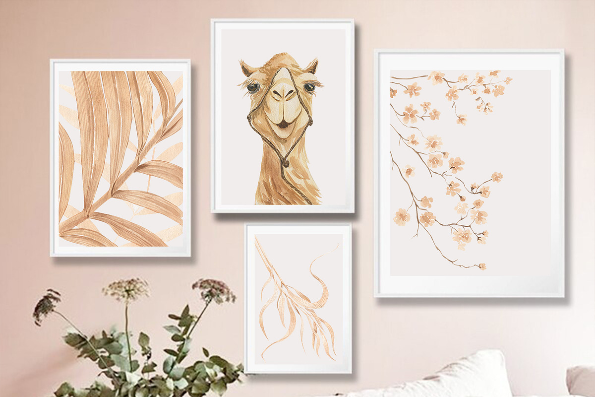 Desert. Watercolor poster set, a Decorative Illustration by Love Watercolor Store (Photo 7 of 7)