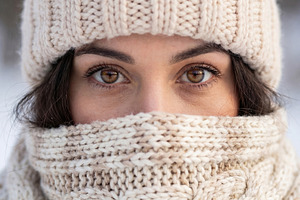 Cozy Woman Winter Portrait, a Person Photo by Virgo Studio