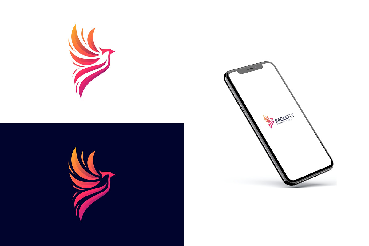 Gradient Modern Eagle Logo Design, a Branding & Logo Template by Artnivora.Std (Photo 4 of 5)