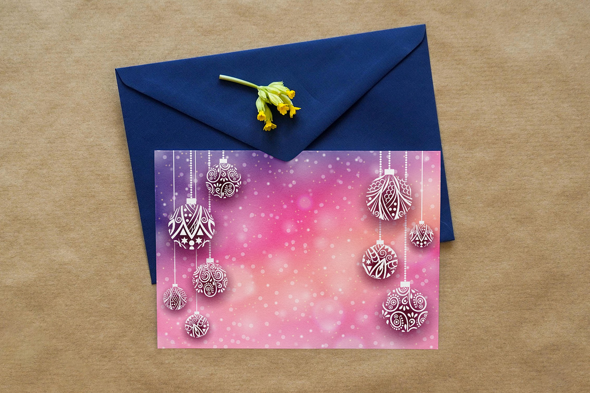 9 Christmas ball backgrounds, a Decorative Illustration by jelisua88 (Photo 4 of 7)