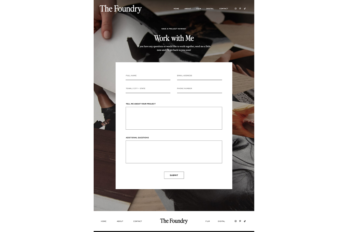 Photography Showit Website Template, a Websites & App Template by Caroline C Wilder (Photo 5 of 6)