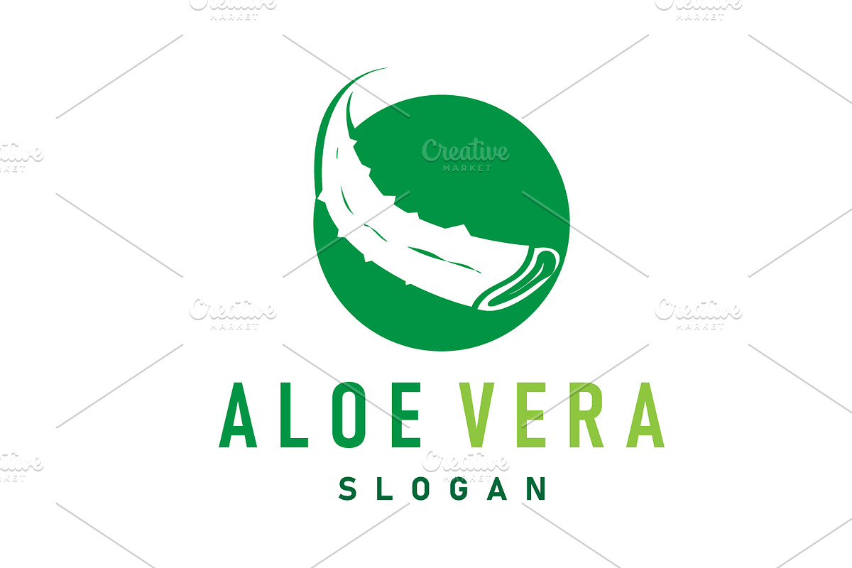 Aloe Vera Logo Design Simple, a Branding & Logo Template by Maylianaw28