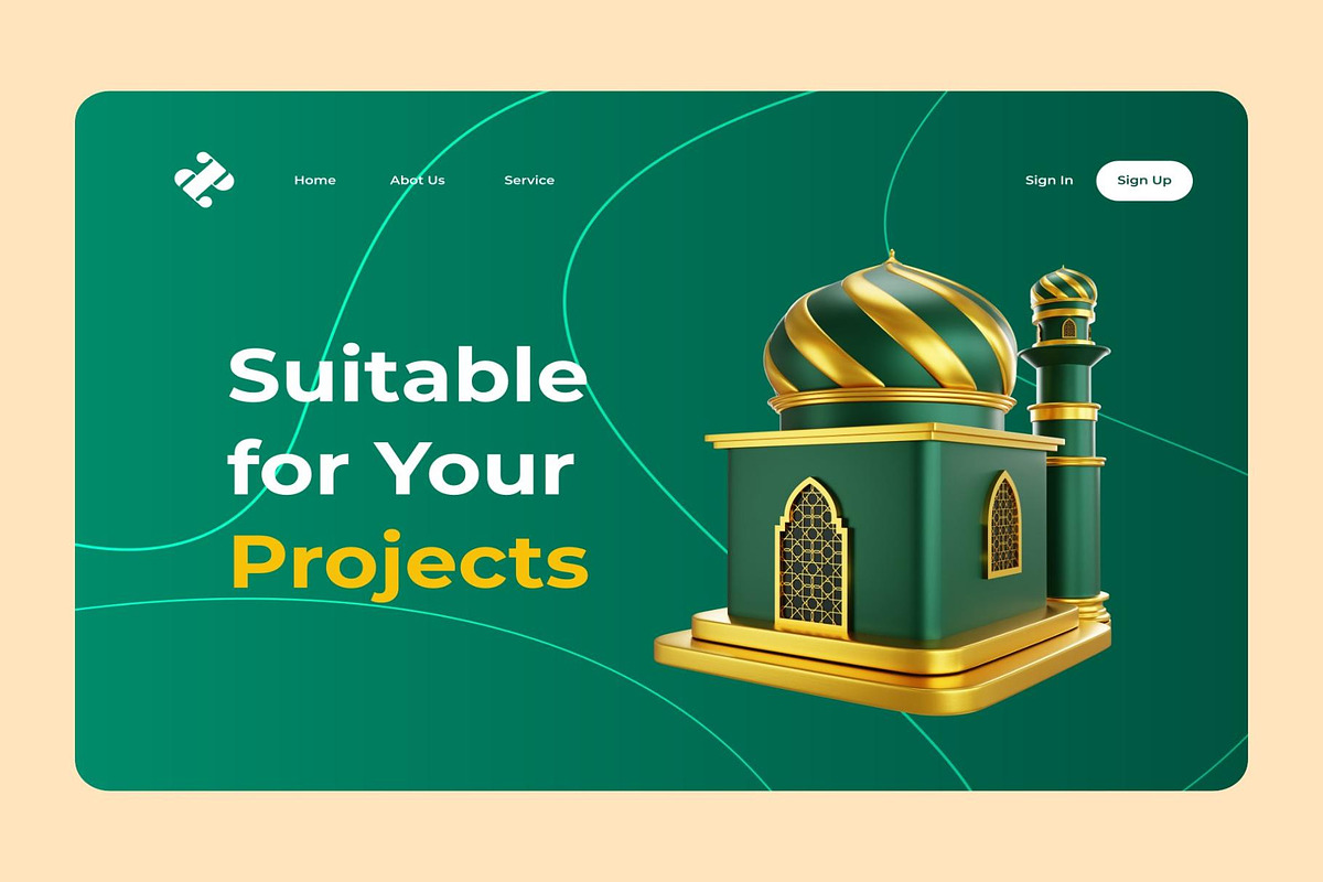 Ramadan and Eid Mubarak 3d Icon set, an Object Illustration by Creative Perspective (Photo 3 of 8)