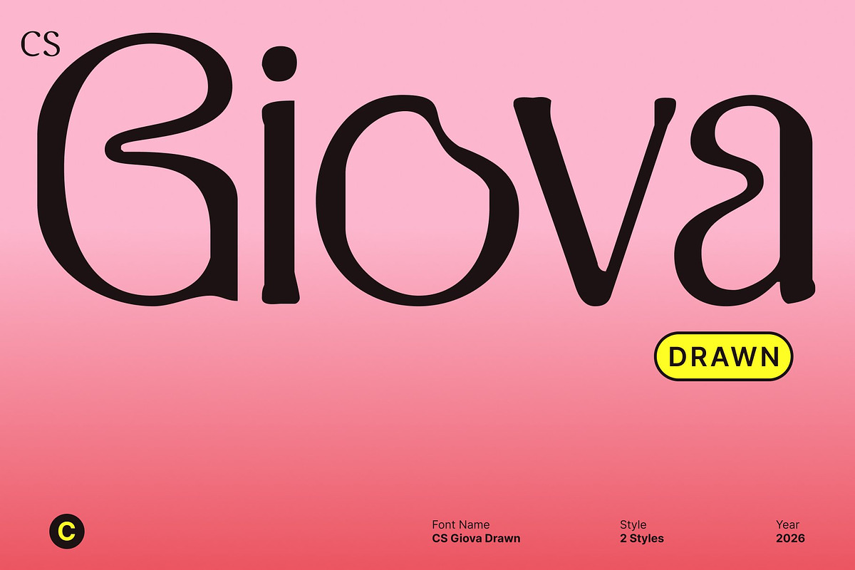CS Giova Drawn, a Serif Font by Craft Supply Co. (Photo 1 of 8)
