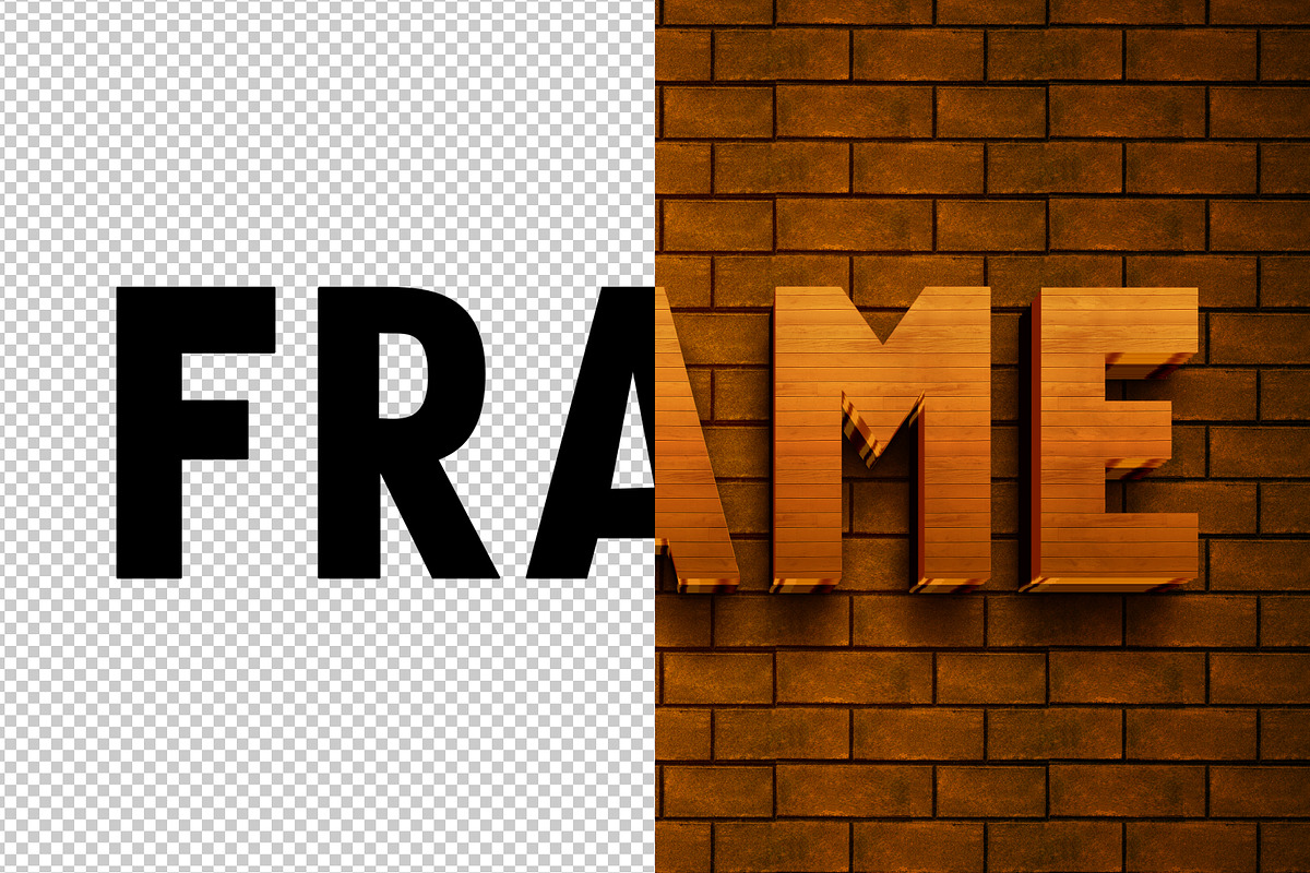 Frame 3D editable text effect, a Layer Style Add-On by Hello Muh (Photo 2 of 2)