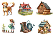 Farm Yard Animals, Clipart, an Illustration by CreationArt (Thumbnail 3 of 6)