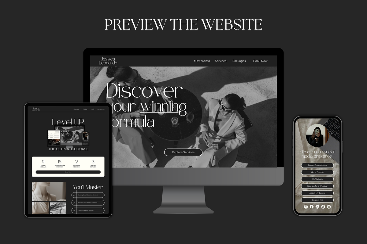 Social Media Manager Canva Website, an App Template by Meraki Templates (Photo 8 of 10)