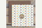 Neckties and Mustaches Digital Paper, a Pattern Graphic by JennyL Designs (Thumbnail 3 of 4)