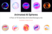 AI Spheres – 10 Motion Backgrounds, a Background Graphic by PixelGaze (Thumbnail 1 of 2)