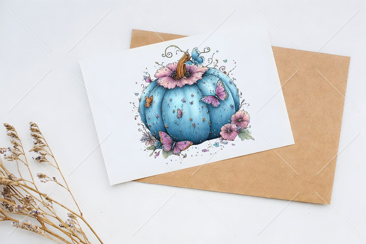 Whimsical Fall Pastel Pumpkin PNG, a Seasonal Illustration by Canvas Craft (Photo 10 of 10)