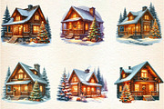 Christmas Winter Cabin Sublimation, an Illustration by DreamArtGraphic (Thumbnail 3 of 6)