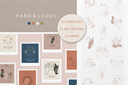 Hand occult logo template 1#, a Branding & Logo Template by Piixypeach (Thumbnail 1 of 9)