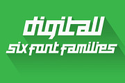digitall display (six font families), a Font by Tooris (Thumbnail 1 of 5)