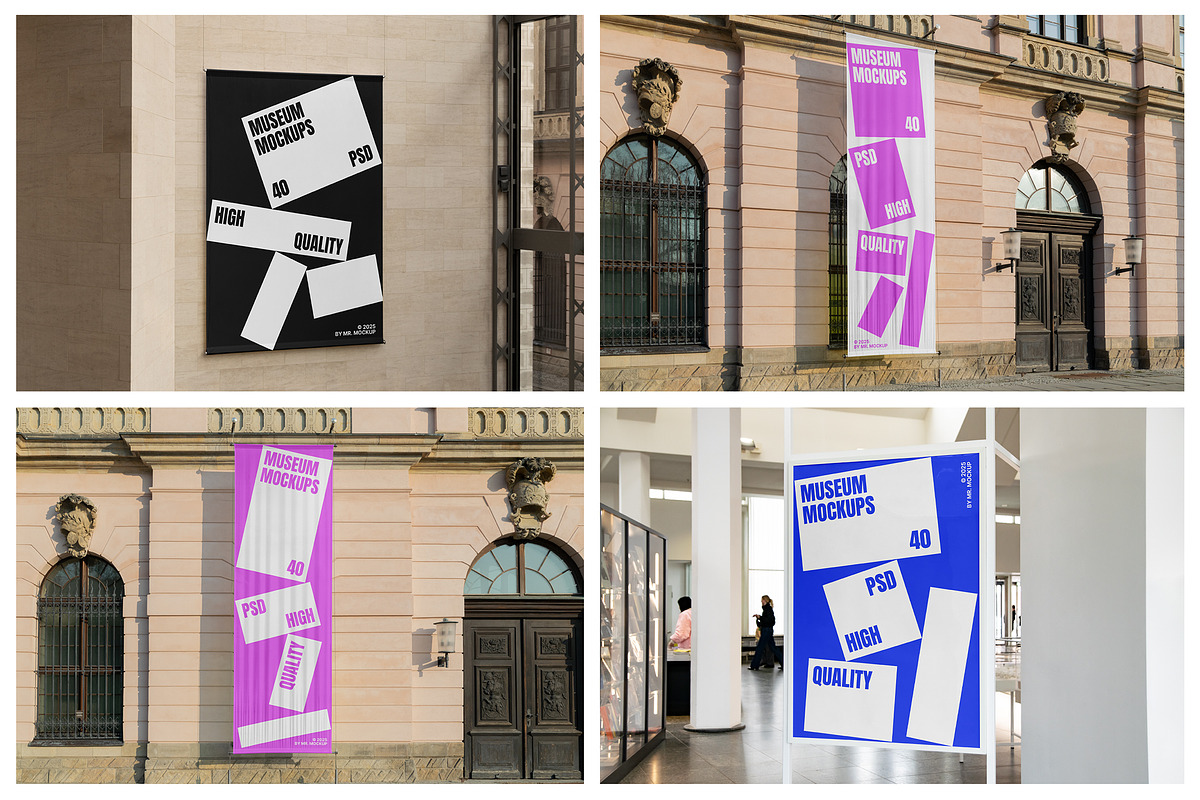 Museum Mockups - Poster & Billboards, an Advertising Mockup by Mr.Mockup™ (Photo 12 of 20)