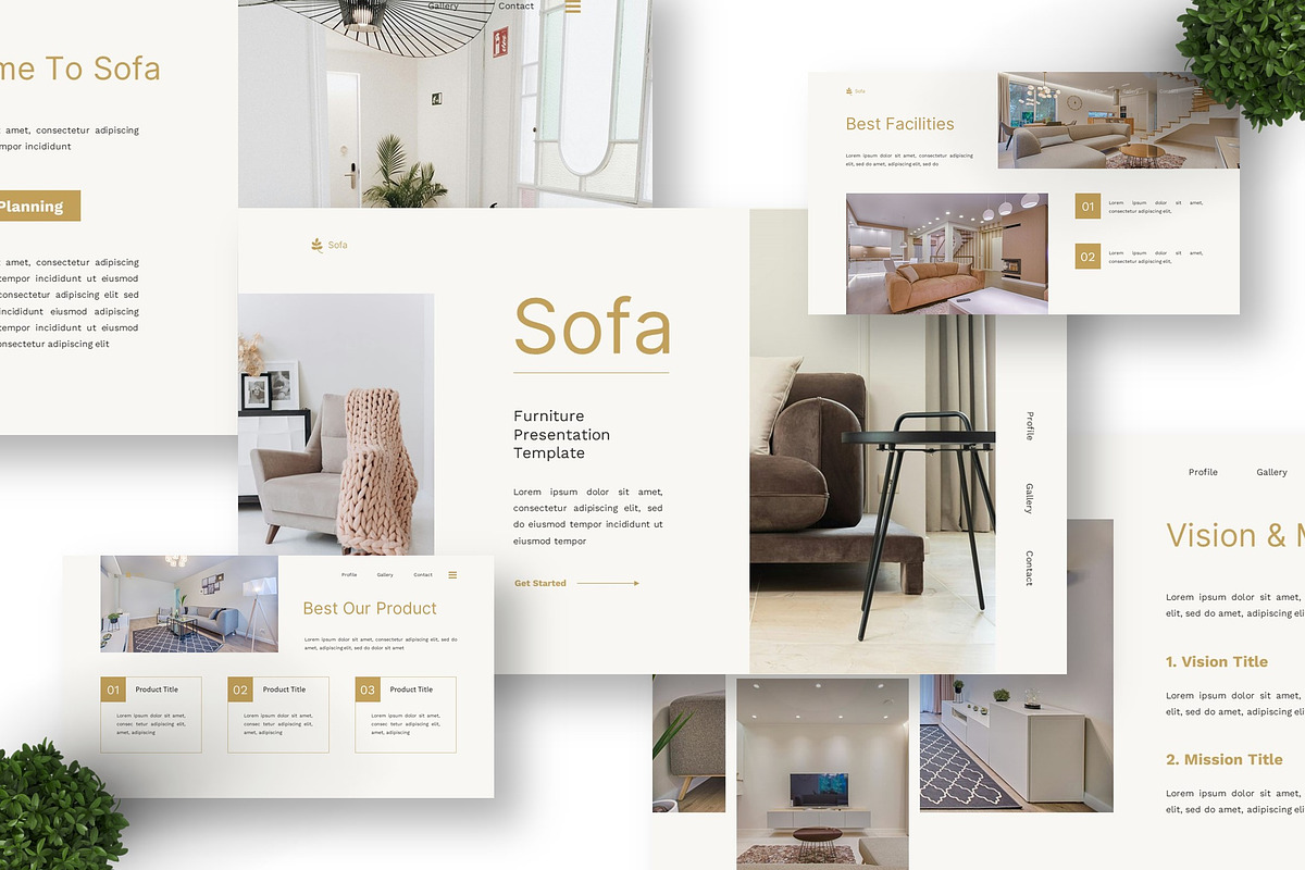 Sofa - Furniture Keynote preview 3