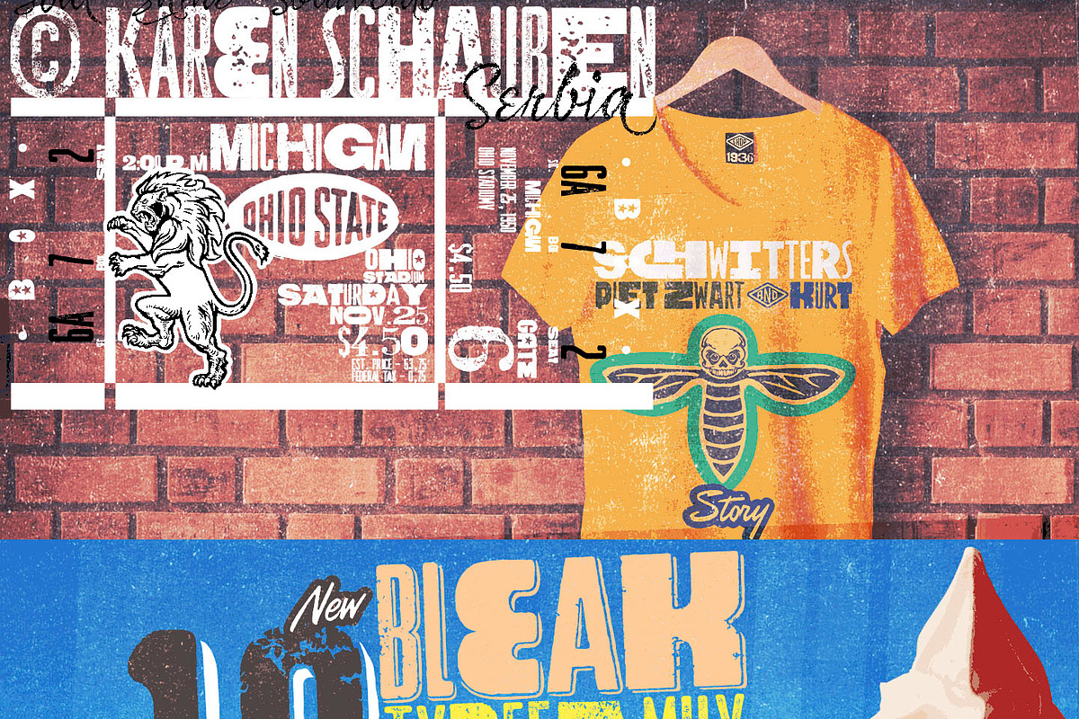 Bleak Type Family / 10 Fonts preview 4