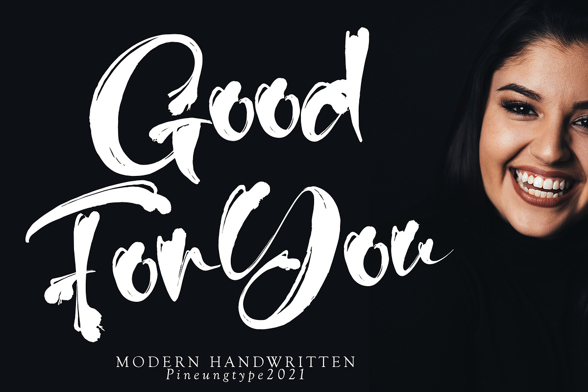GoodForYou, a Script Font by pineungtype (Photo 1 of 13)