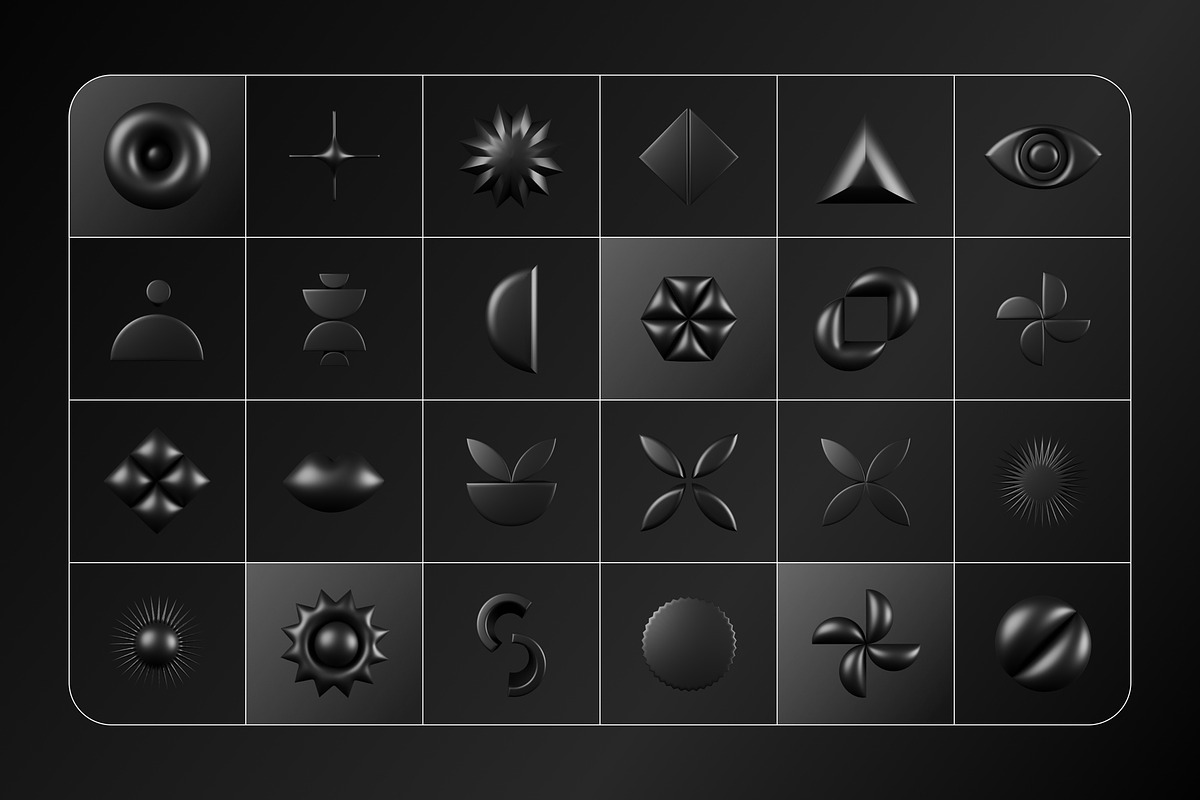 3D Dark Geometrics 234 illustrations, an Object Graphic by assetpro.design (Photo 12 of 16)