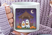 Halloween Ghouls Hand-Drawn Frame, an Illustration by Black Bird Studio (Thumbnail 3 of 4)