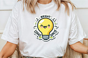 Funny,Bright Deas Only  Sticker PNG, an Illustration by DreamCafeArt (Thumbnail 3 of 7)