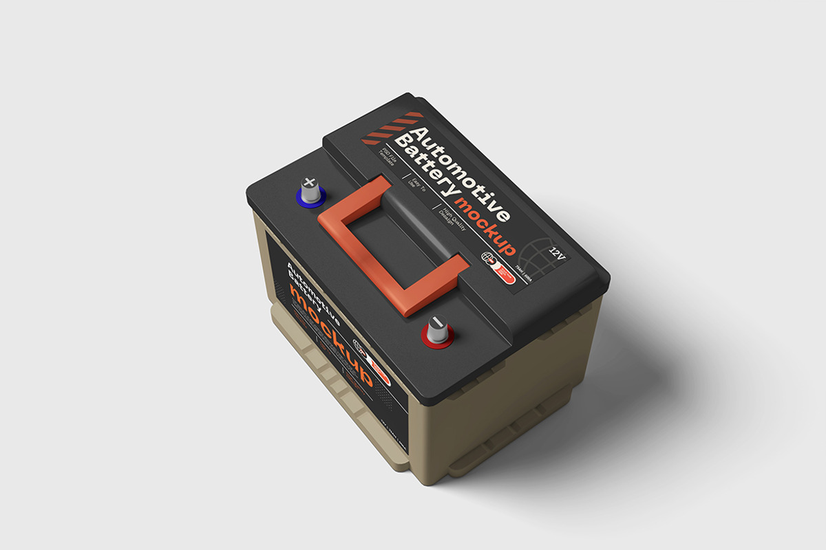 Automotive Battery Mockup, a Product Mockup by bimockup (Photo 4 of 6)