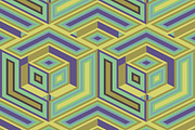 retro 3d cubes background, a Pattern Graphic by AAN Seamless Shop (Thumbnail 1 of 3)