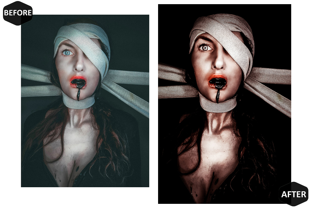 12 Horror House Photoshop Actions, an Action Add-On by Hue Palettte Studio (Photo 6 of 10)