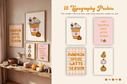 Retro Autumn Coffee Clipart Vector, a Seasonal Illustration by SunnJaneArt (Thumbnail 5 of 19)