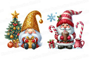 Christmas Gnome Clipart Bundle, an Illustration by SinaCreation (Thumbnail 5 of 7)