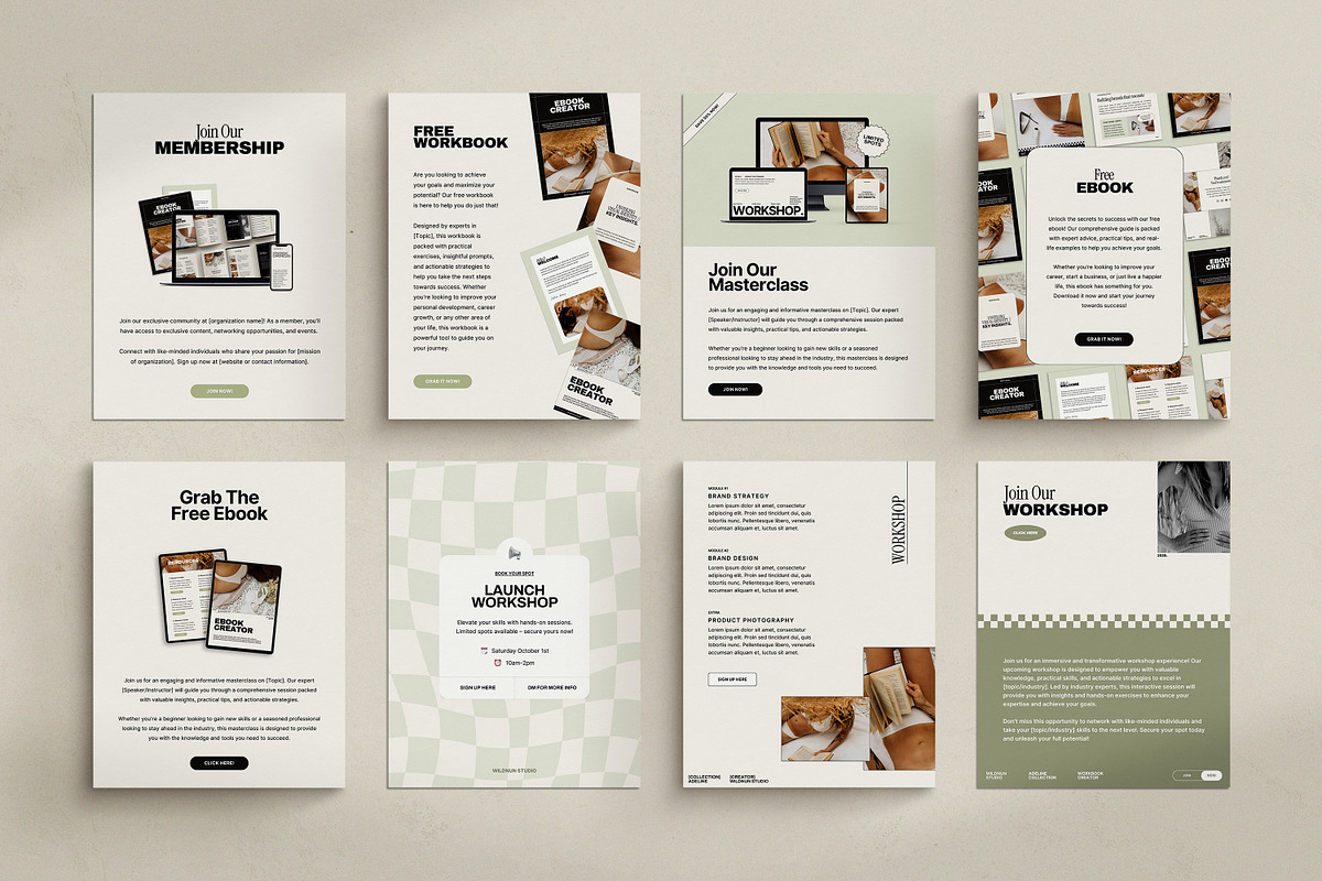ADE / 2in1 Ebook & Workbook Kit, a Magazine Template by Wildnun Studio (Photo 39 of 46)
