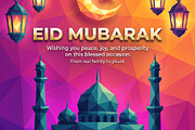 Poly Geometric Eid Mubarak Poster, a Holiday Photo by microtasker (Thumbnail 2 of 2)