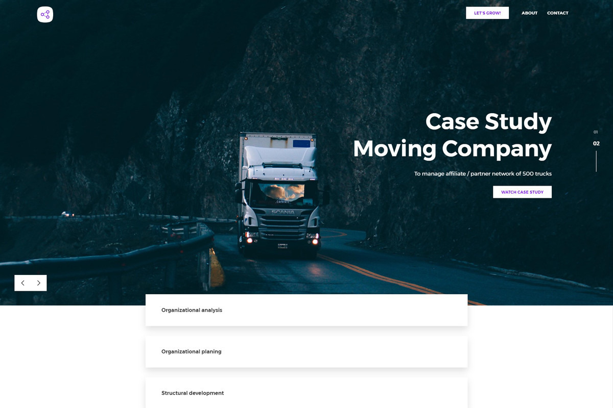 business, a HTML Template by onepage
