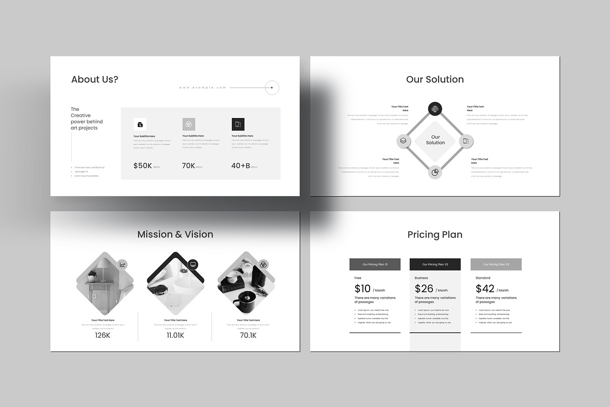 Minimal PowerPoint Presentation Temp preview 5