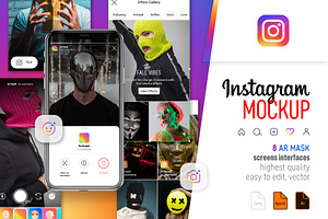 Instagram AR Mask Screens