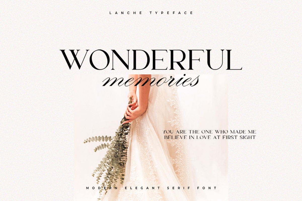 Lanche | Modern Elegant Serif Font, a Serif Font by Pentagonistudio (Photo 7 of 10)
