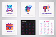 AIDS & HIV | 16 Thin Line Icons Set, an Outline Icon by Alex Blogoodf (Thumbnail 6 of 7)