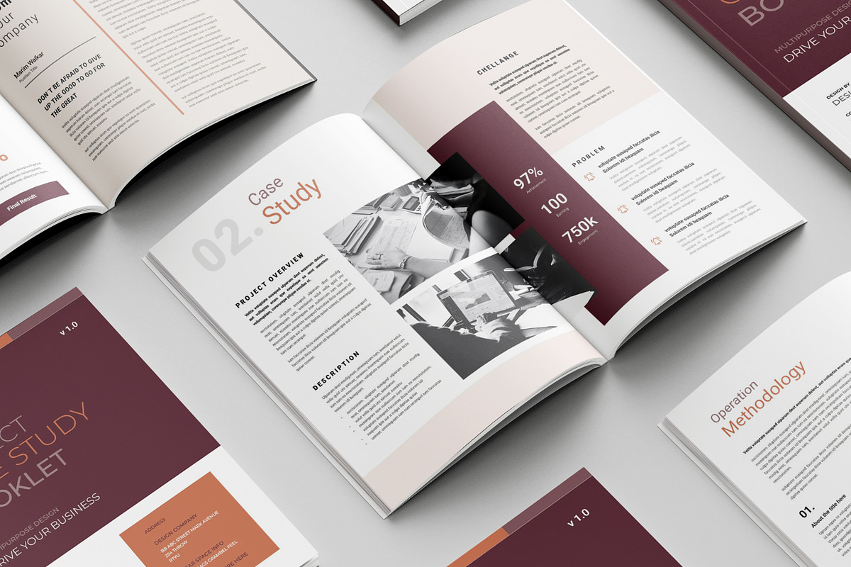 Project Case Study Template, a Brochure Template by Niofix (Photo 4 of 6)