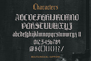 Fountencil - Blackletter Stencil, a Blackletter Font by Letterhend Studio (Thumbnail 8 of 9)