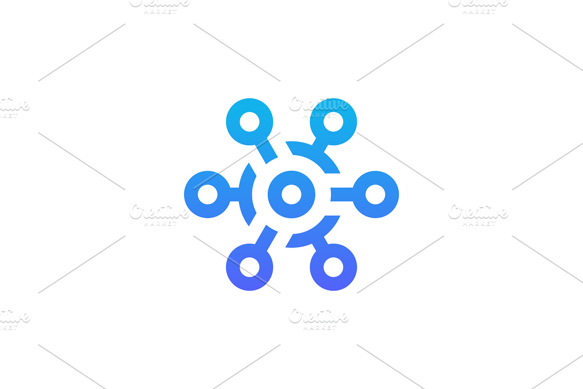 letter O network link digital logo, a Branding & Logo Template by Rasagama Studio