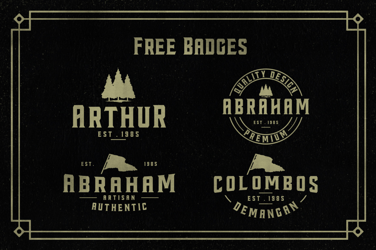 Colombos Typeface preview 4