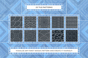 Mosaic Tile Illustrator Brushes, a Brush Add-On by pixelbuddha.net (Thumbnail 5 of 10)