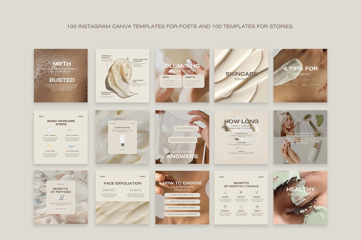 800 Beauty Instagram Content Kit, a Social Media Template by Instprofi | Studio Estimo (Photo 16 of 26)