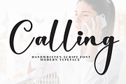 Calling | Script Font, a Handwritten Font by Scratchones (Thumbnail 1 of 8)